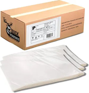 100 Pack 7"x10" Shipping Label Sleeves - Packing Slip Envelope Pouches with Self-Adhesive Peel & Seal - Clear Unprinted Plastic & Waterproof Mailing List Holder Ideal for Invoice, Documents & Labels