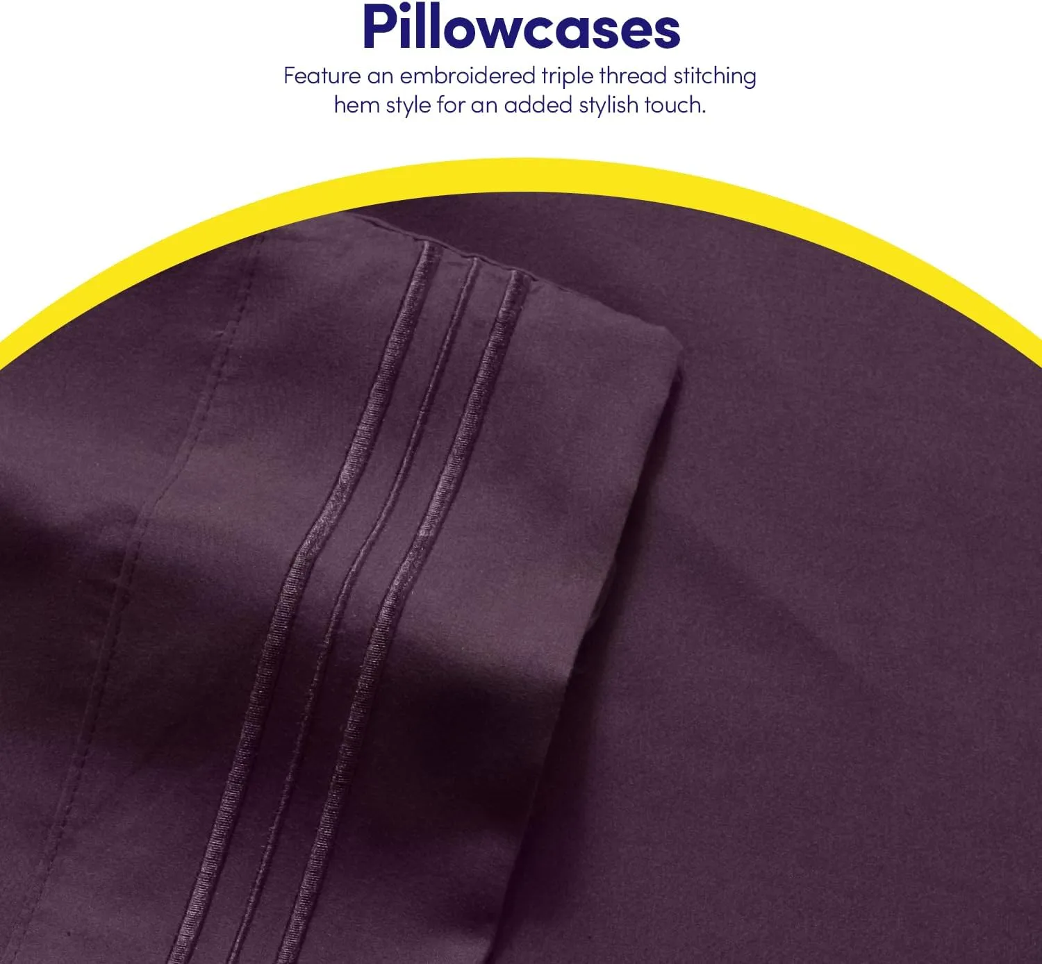 1500 Supreme Collection Bed Sheet Set - Extra Soft, Elastic Corner Straps, Deep Pockets, Wrinkle & Fade Resistant Hypoallergenic Sheets Set, Luxury Hotel Bedding, Queen, Purple