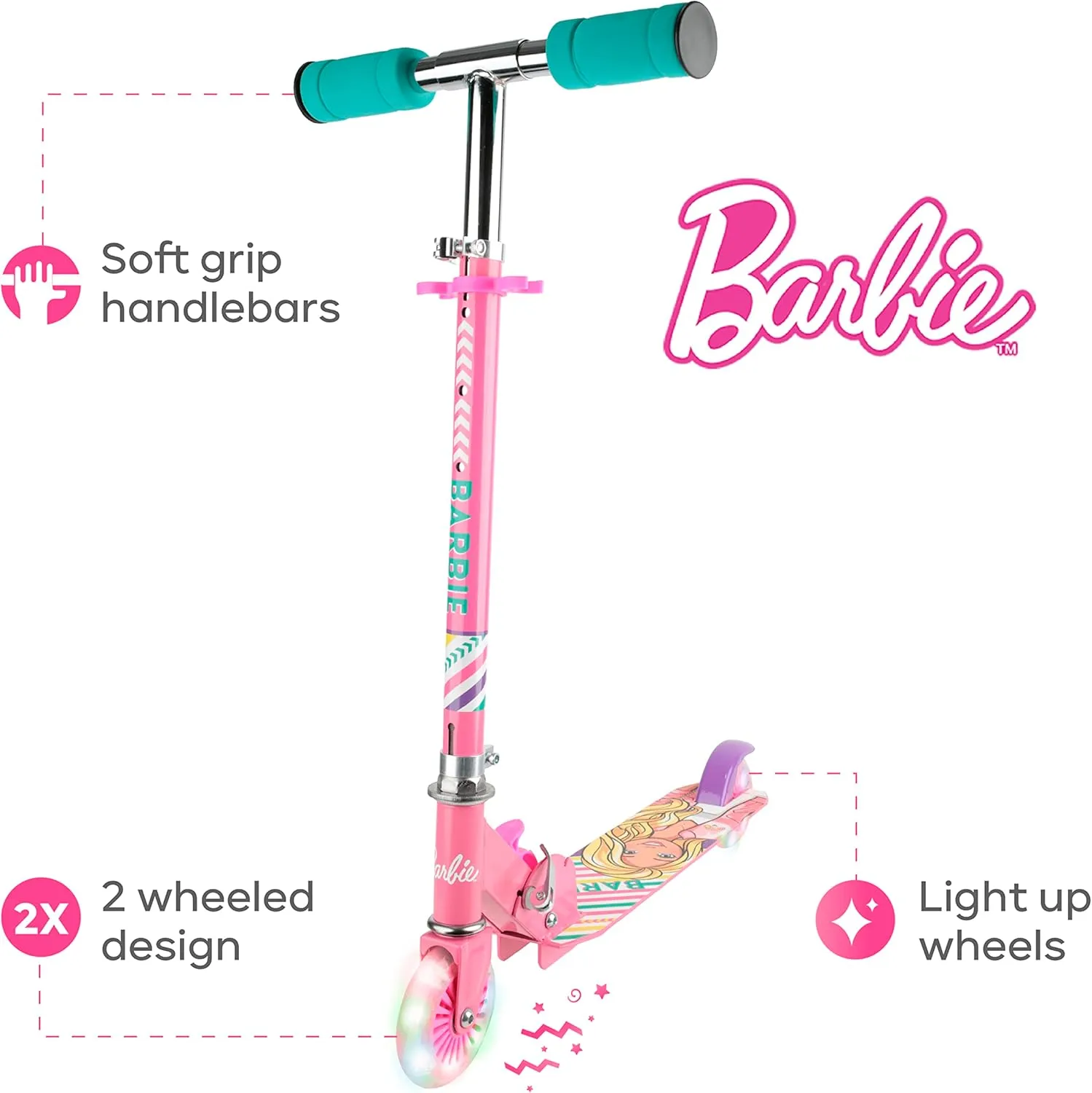 2 Wheel Kick Scooter for Kids - Easy & Portable Fold-N-Carry Design, Ultra-Lightweight, Comfortable & Safe, Durable & Easy to Ride