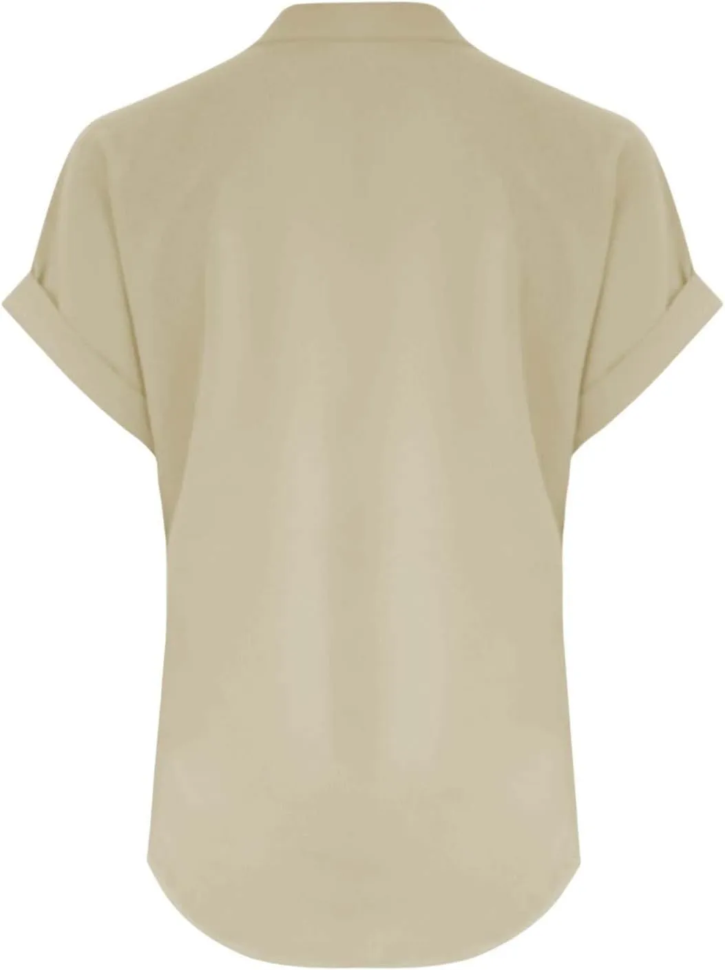 2025 Cotton Linen Short Sleeve Tops for Women V Neck Button Down Loose Fit Shirts