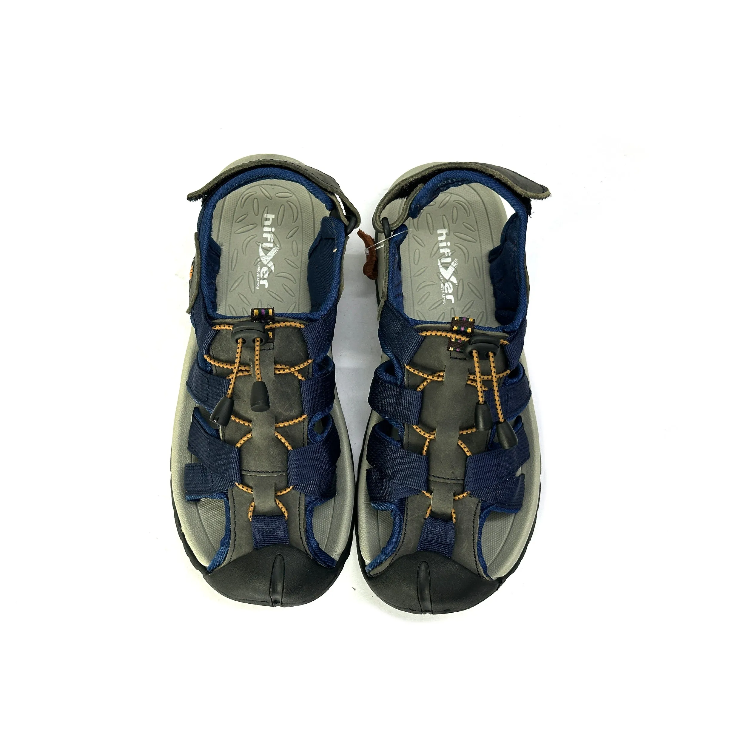 27023-NAVY  Premium with belt High-Quality Men's sandal
