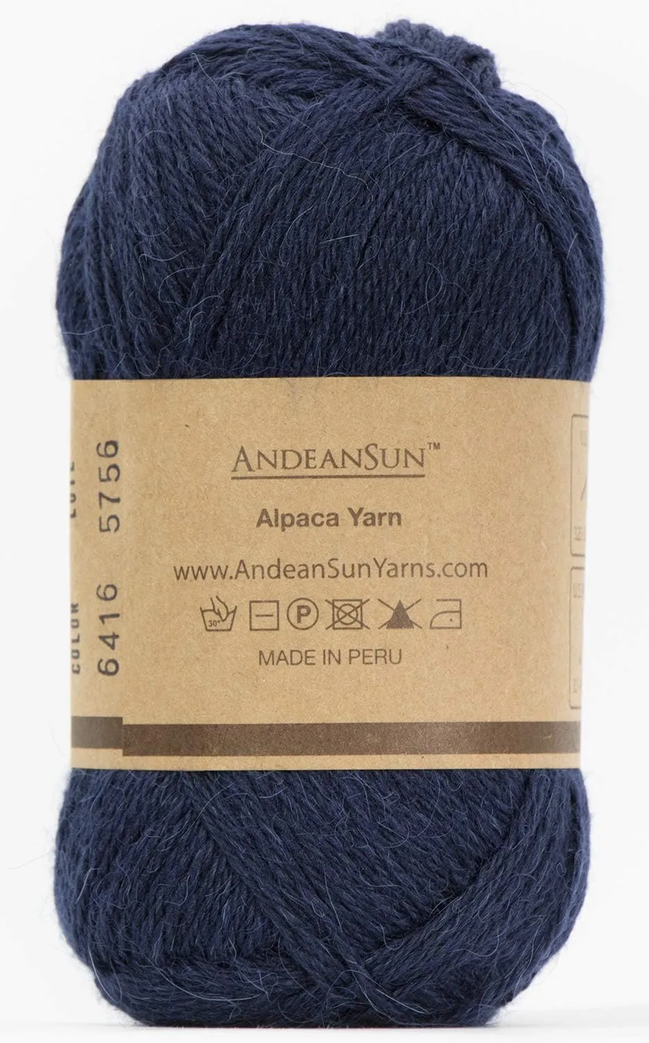 (3 Small Gorgeous Skeins) Alpaca Yarn Blend Umayo [657 Yards Total], #2 Fingering (Dark Navy)