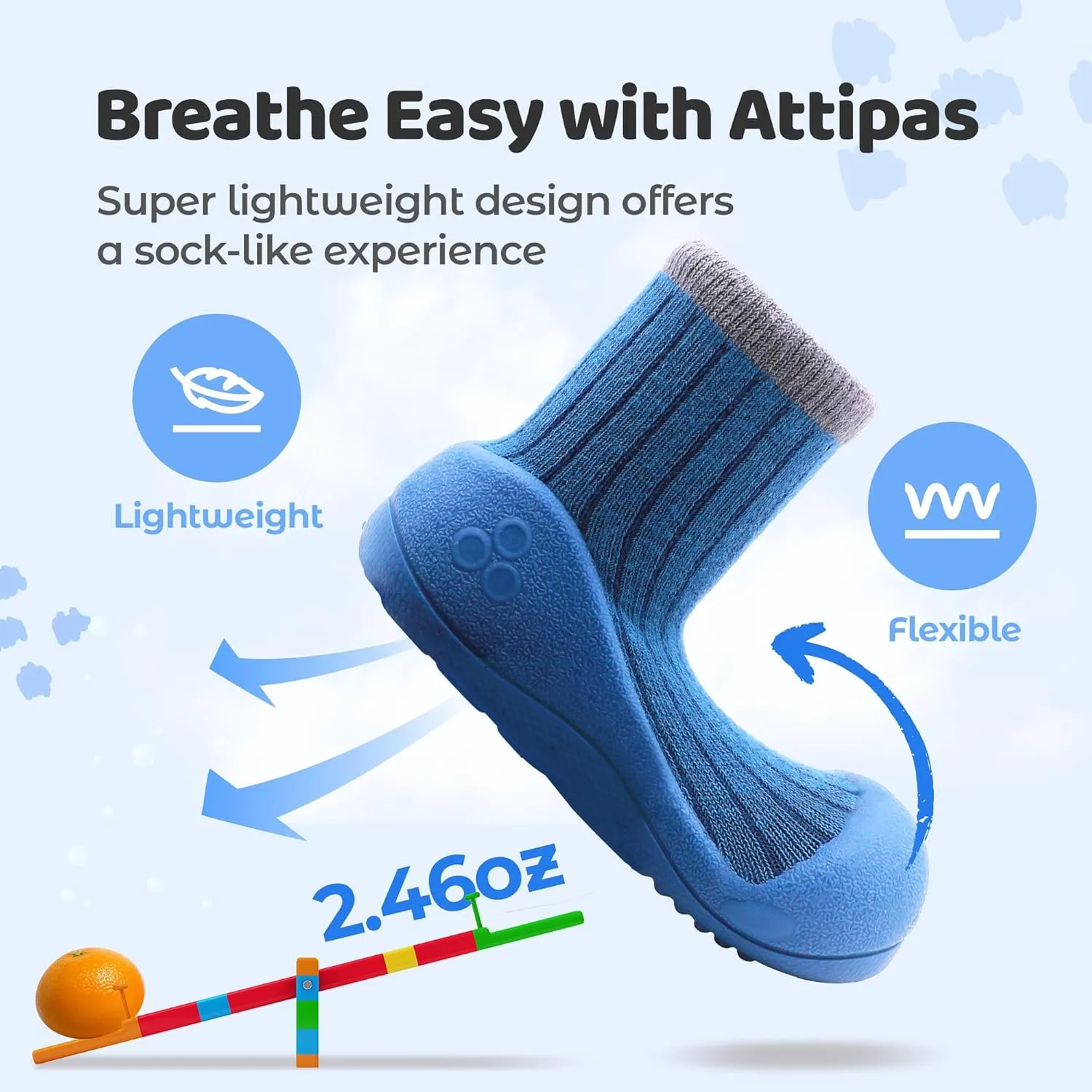 3.5 Baby Sock Shoes for Baby Boy & Girl, Soft, Non-Slip Toddler Sock Shoes, Breathable Infant Walking Shoes, First Steps Baby Shoes, Fun Animal-Themed Designs, Easy to Put On