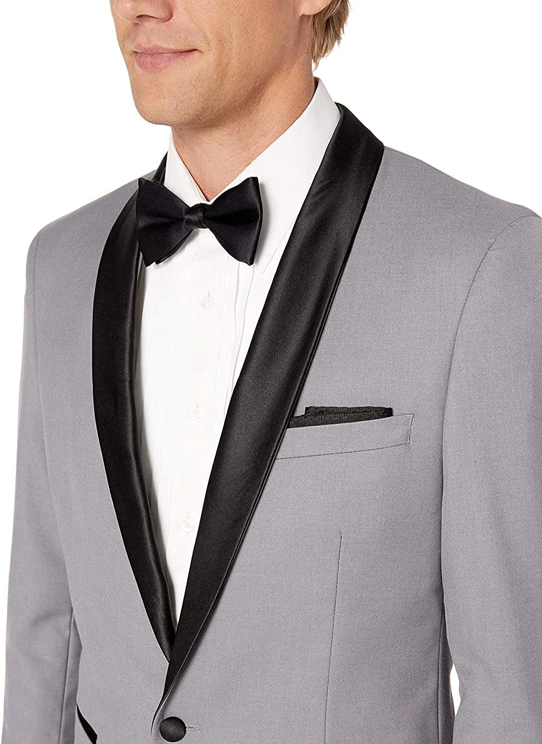 Adam Baker Men's Classic & Slim Fit Two-Piece Formal Tuxedo Suit - Available in Many Sizes & Colors