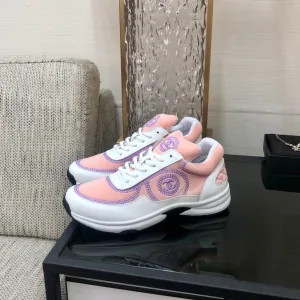 Adjustable Sneaker Pink Mix Purple Waterproof Fabric CHANEL