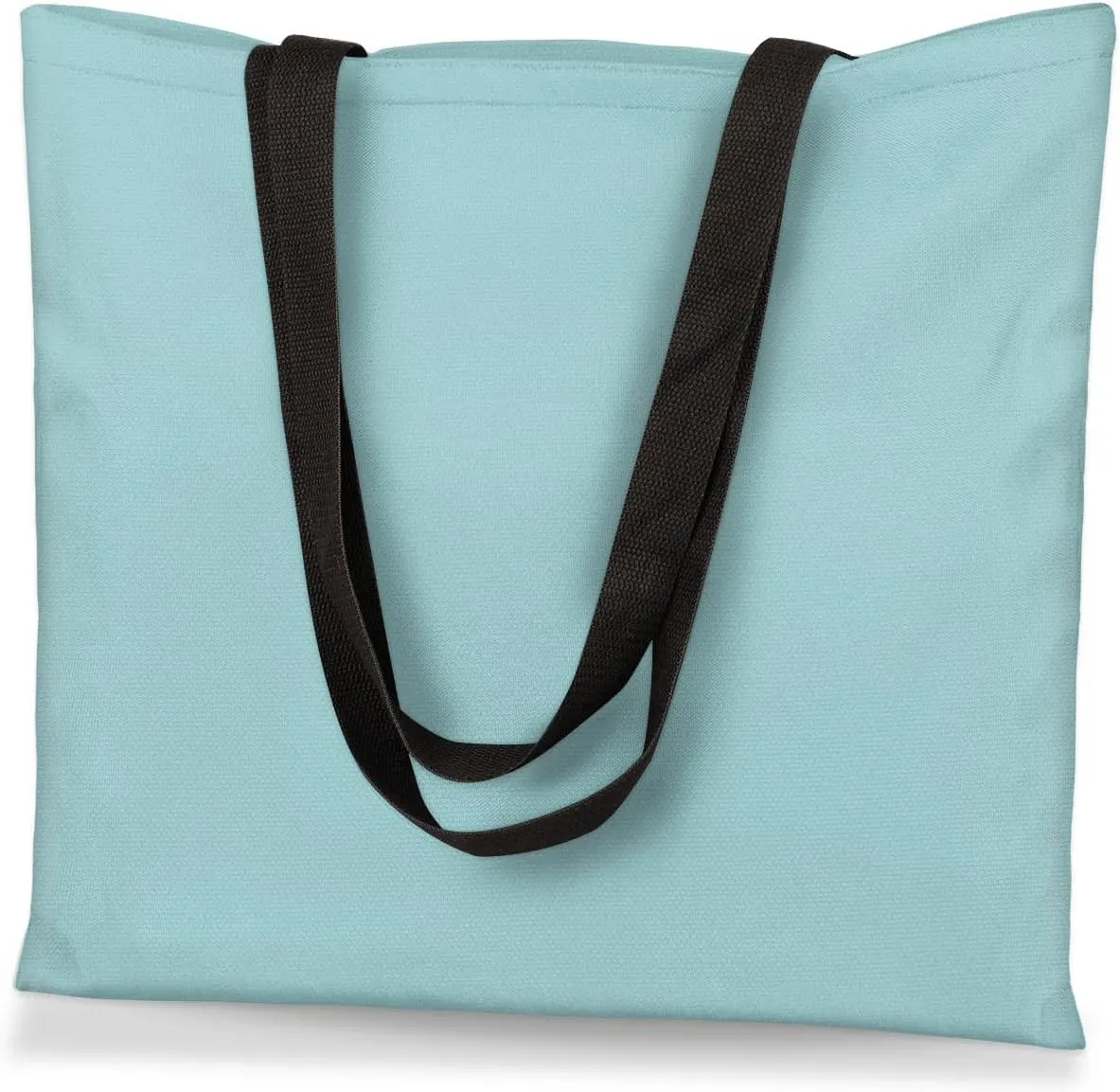 Airy Blue Canvas Tote Bag for Women Men Stylish Tote Handbag Shoulder Bag Reusable Grocery Bag