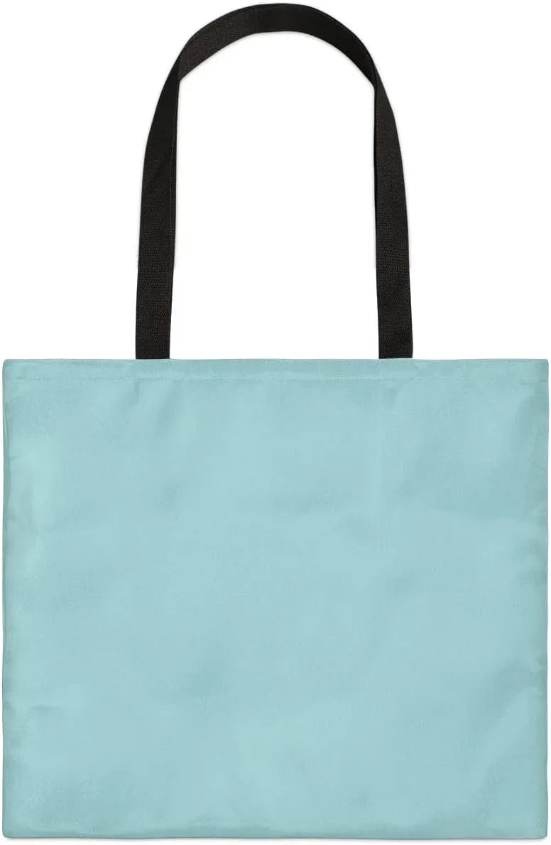Airy Blue Canvas Tote Bag for Women Men Stylish Tote Handbag Shoulder Bag Reusable Grocery Bag