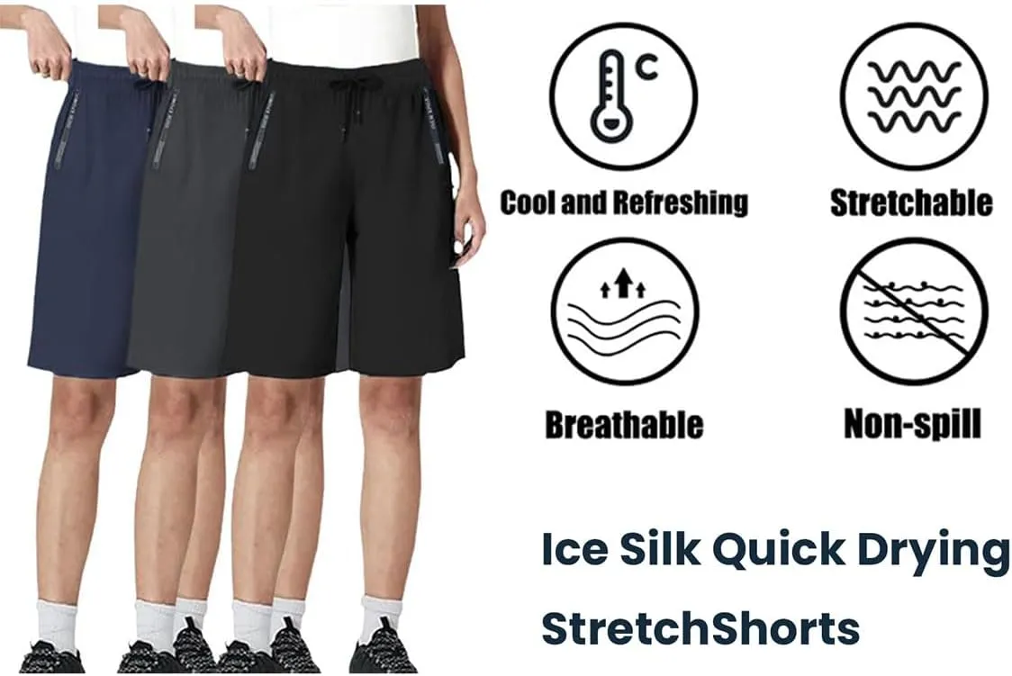Airyflex Shorts, Airy Flex Shorts for Senior, Icedactive - Women's Ice Silk Quick Drying Stretch Short, Ice Active Short