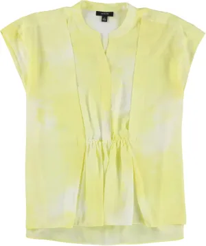 Alfani Womens Soft Serenity Pullover Blouse, Yellow, X-Large