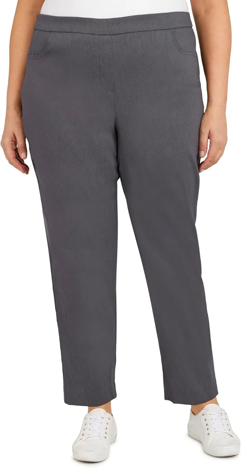Alfred Dunner Women's Allure Slimming Plus Size Stretch Pants-Modern Fit