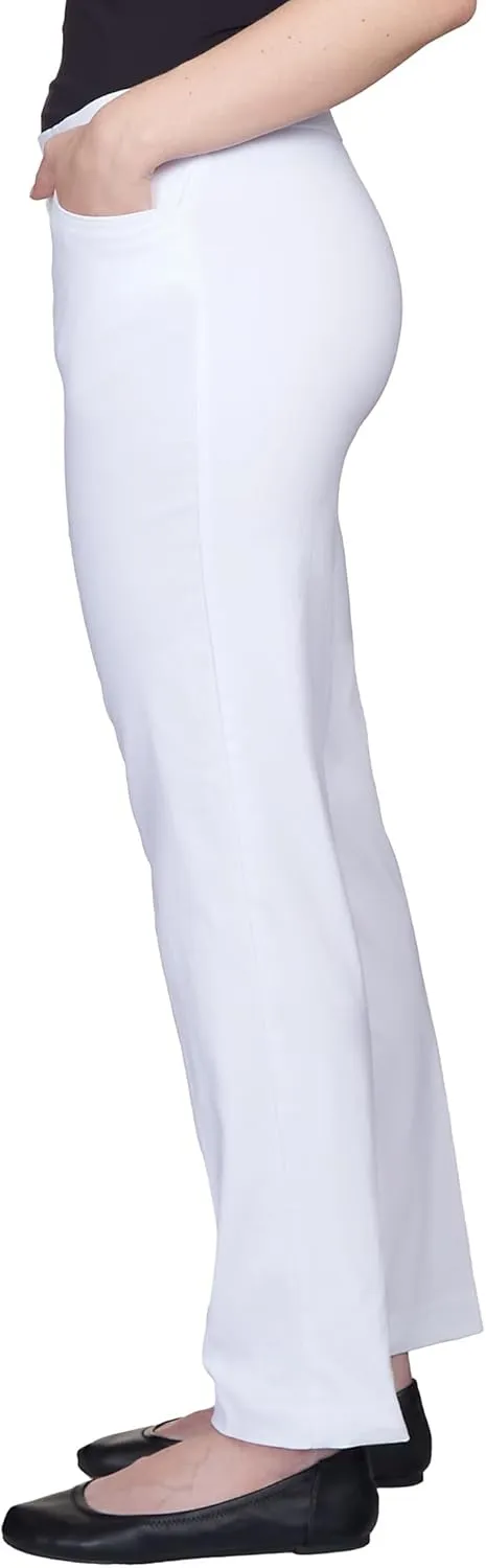 Alfred Dunner Women's Allure Slimming Plus Size Stretch Pants-Modern Fit