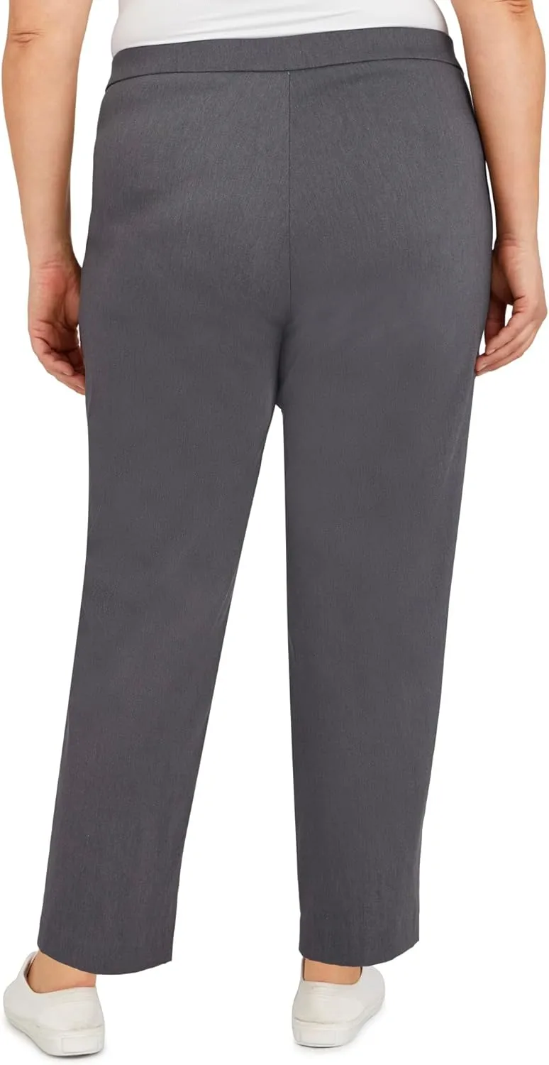 Alfred Dunner Women's Allure Slimming Plus Size Stretch Pants-Modern Fit