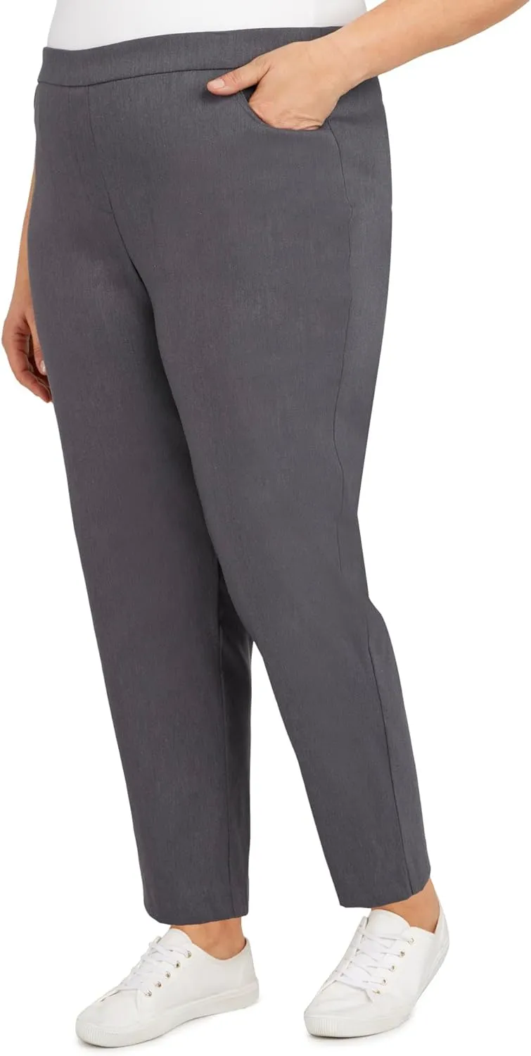 Alfred Dunner Women's Allure Slimming Plus Size Stretch Pants-Modern Fit