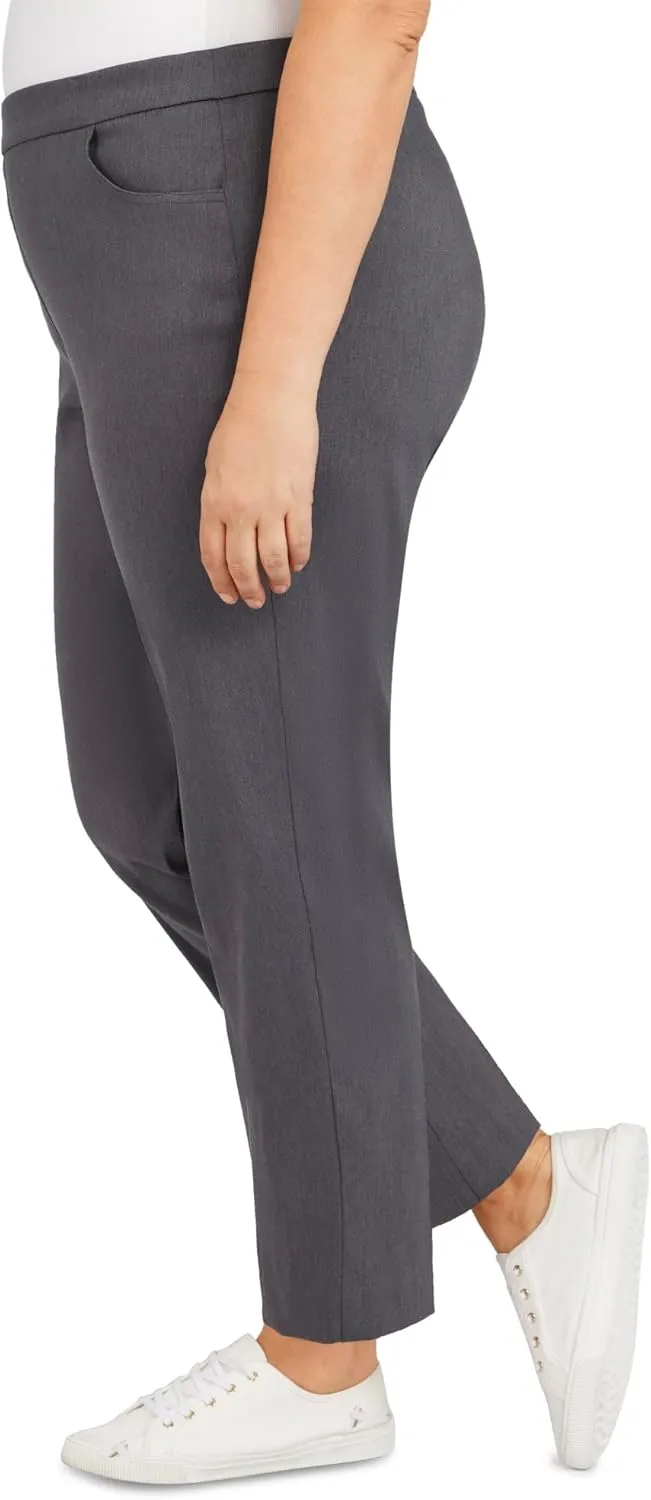 Alfred Dunner Women's Allure Slimming Plus Size Stretch Pants-Modern Fit