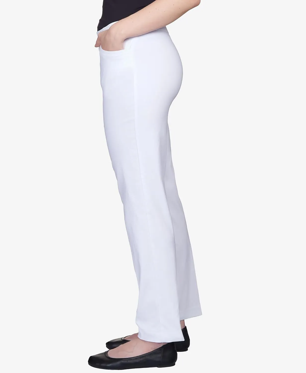 Alfred Dunner Women's Allure Slimming Plus Size Stretch Pants-Modern Fit