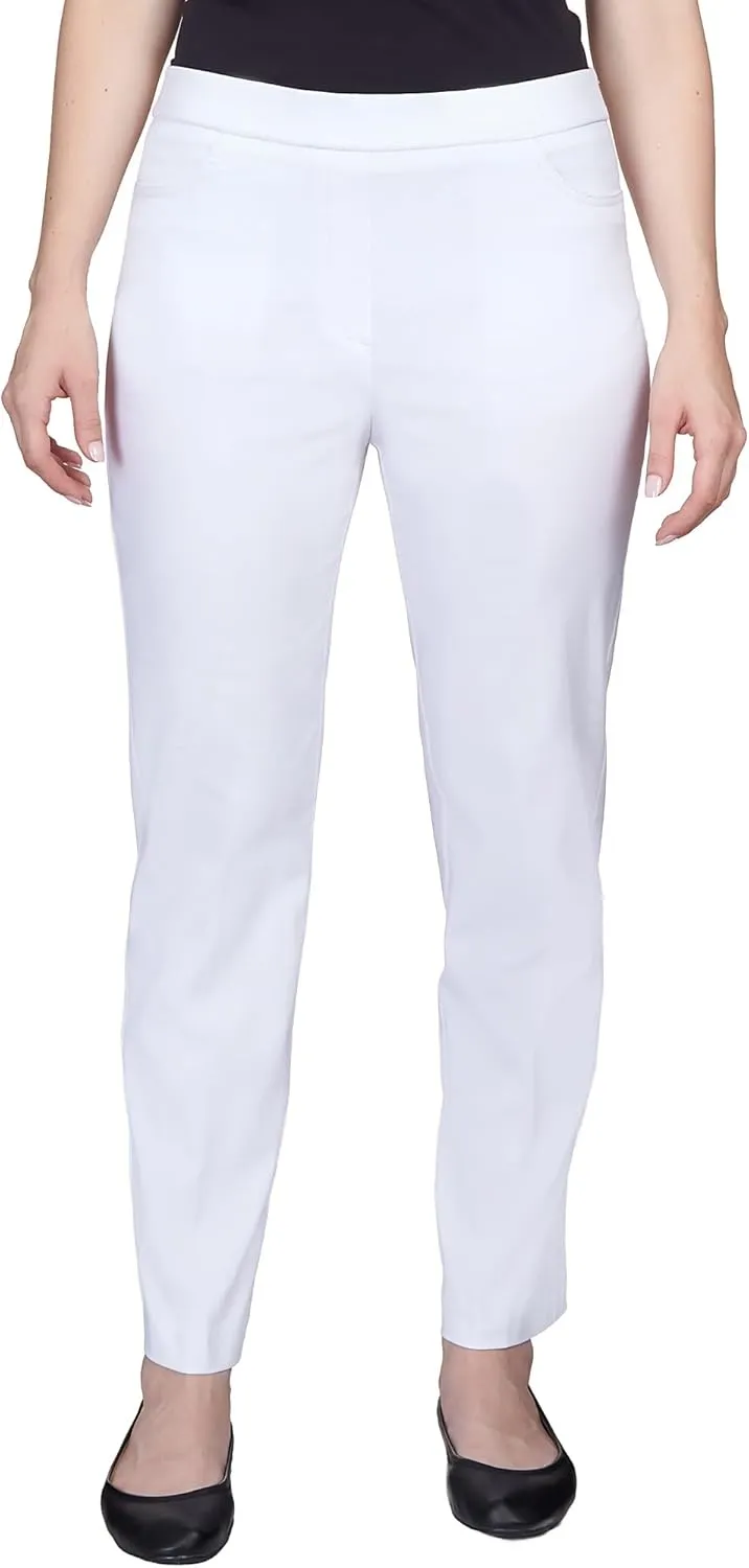 Alfred Dunner Women's Allure Slimming Plus Size Stretch Pants-Modern Fit