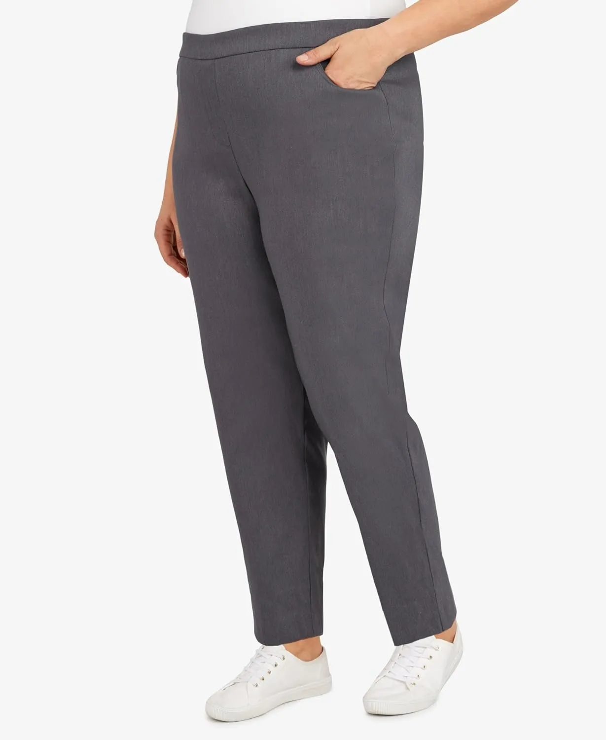 Alfred Dunner Women's Allure Slimming Plus Size Stretch Pants-Modern Fit