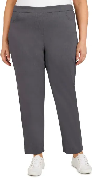 Alfred Dunner Women's Allure Slimming Plus Size Stretch Pants-Modern Fit