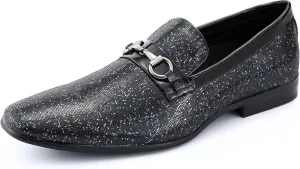 Amali Devy, Men's Dress Loafers, Slip-On Tuxedo Shoes for Men, Velvet Embellished Loafer Slippers