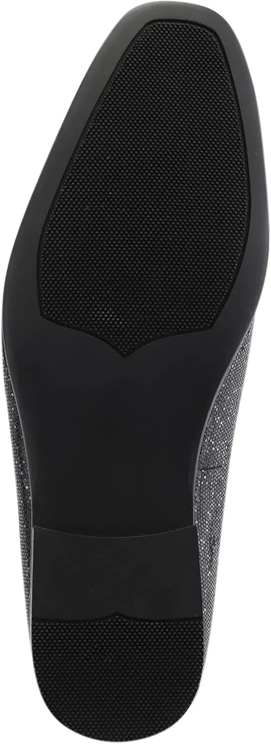 Amali Devy, Men's Dress Loafers, Slip-On Tuxedo Shoes for Men, Velvet Embellished Loafer Slippers