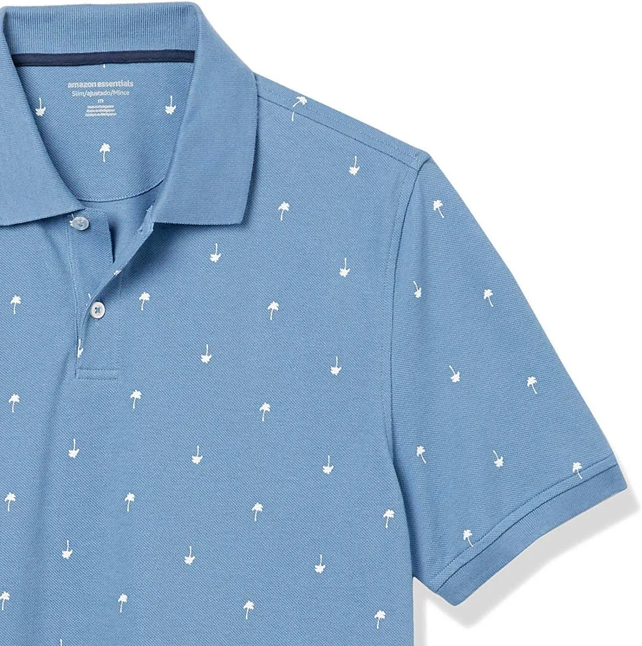 Amazon Essentials Men's Polo Shirts Short Sleeve, Slim-Fit Cotton Pique