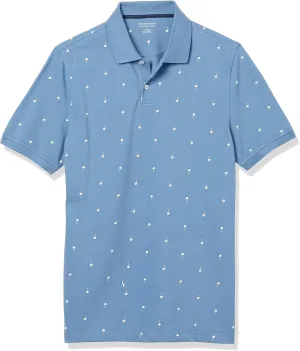 Amazon Essentials Men's Polo Shirts Short Sleeve, Slim-Fit Cotton Pique