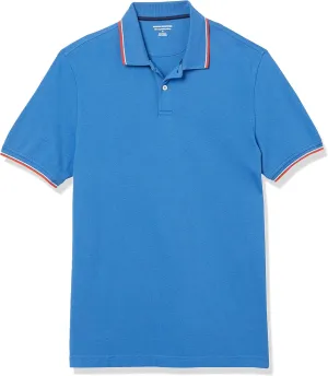 Amazon Essentials Men's Polo Shirts Short Sleeve, Slim-Fit Cotton Pique