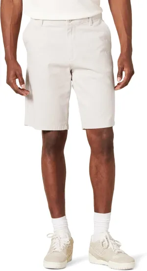 Amazon Essentials Men's Slim-Fit 11" Flat-Front Comfort Stretch Chino Short