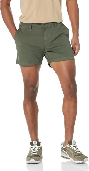 Amazon Essentials Men's Slim-Fit 5" Flat-Front Comfort Stretch Chino Short (Previously Goodthreads)