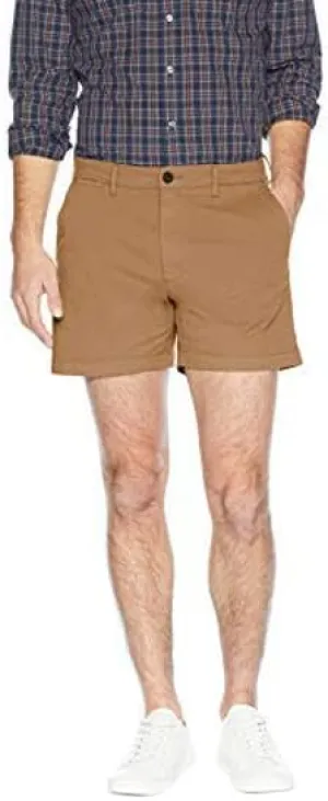 Amazon Essentials Men's Slim-Fit 5" Flat-Front Comfort Stretch Chino Short (Previously Goodthreads)