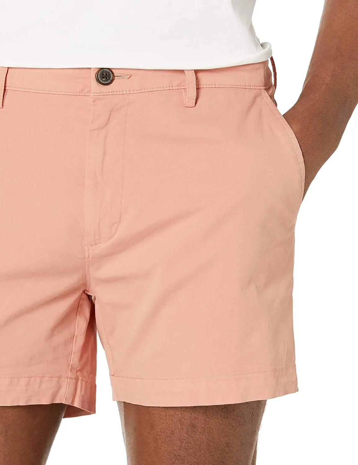 Amazon Essentials Men's Slim-Fit 5" Flat-Front Comfort Stretch Chino Short (Previously Goodthreads)