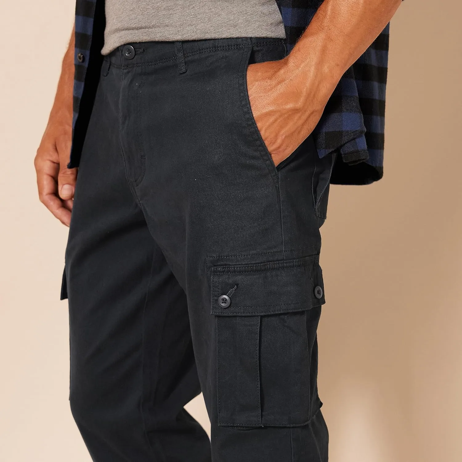 Amazon Essentials Men's Slim-Fit Stretch Cargo Pant (Available in Big & Tall)