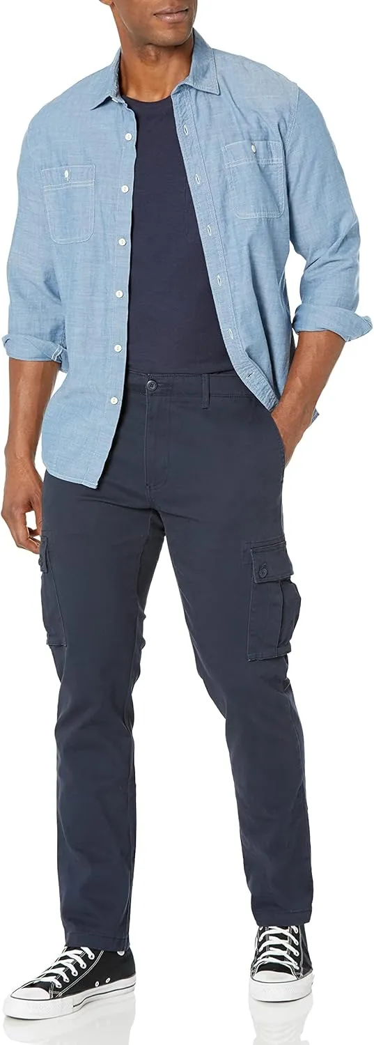 Amazon Essentials Men's Slim-Fit Stretch Cargo Pant (Available in Big & Tall)