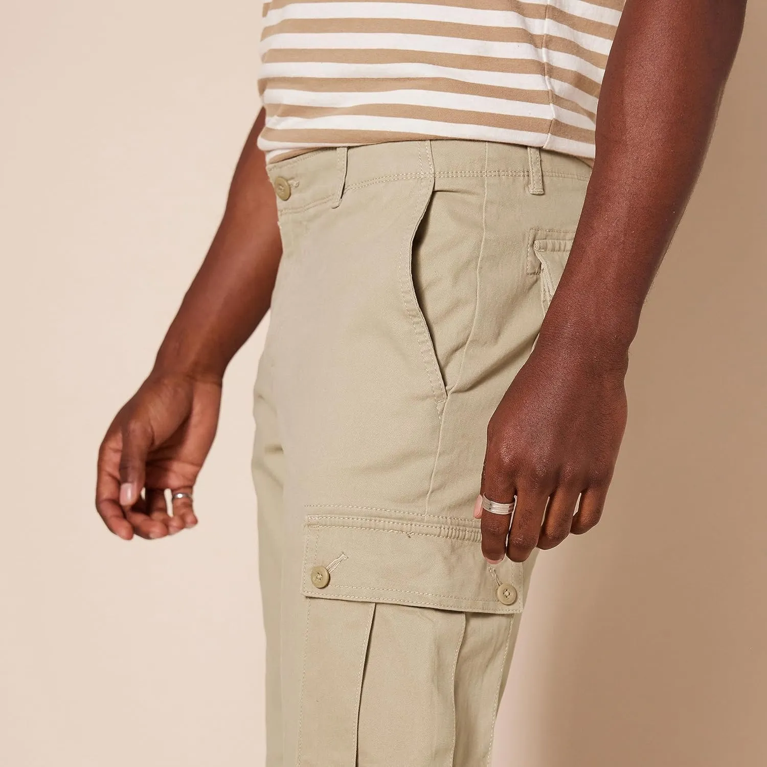 Amazon Essentials Men's Slim-Fit Stretch Cargo Pant (Available in Big & Tall)