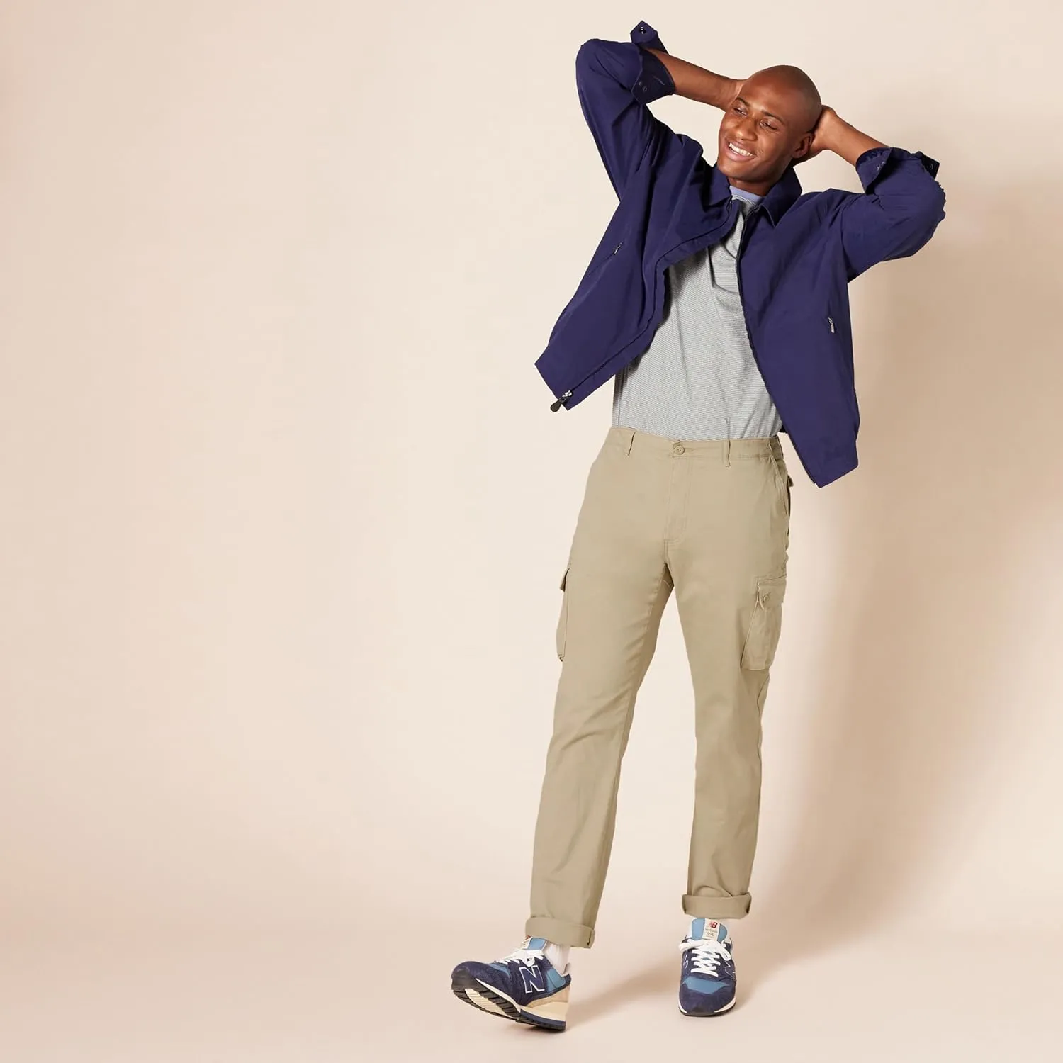 Amazon Essentials Men's Slim-Fit Stretch Cargo Pant (Available in Big & Tall)