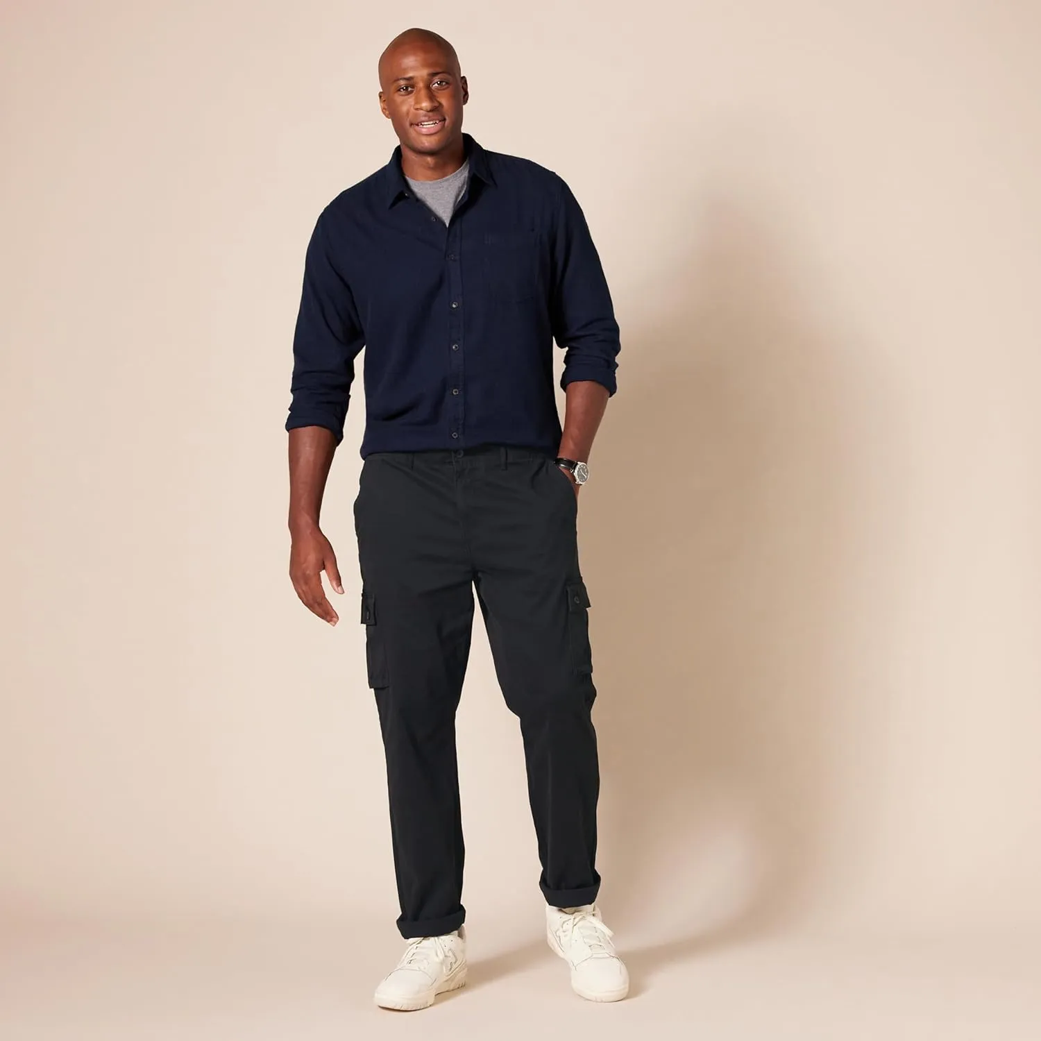 Amazon Essentials Men's Slim-Fit Stretch Cargo Pant (Available in Big & Tall)