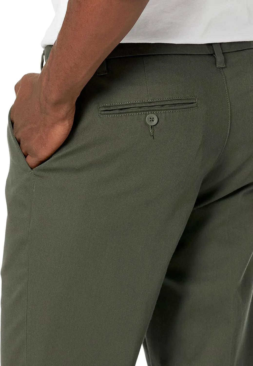 Amazon Essentials Men's Slim-Fit Wrinkle-Resistant Flat-Front Stretch Chino Pant
