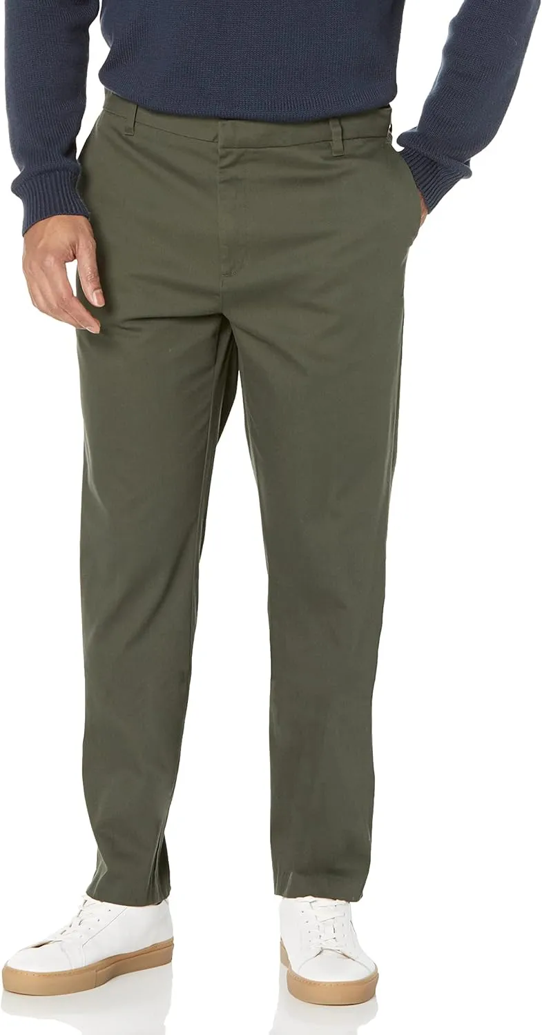 Amazon Essentials Men's Slim-Fit Wrinkle-Resistant Flat-Front Stretch Chino Pant