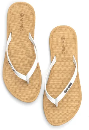 Ampeo Women's Flip Flops Comfortable Lightweight Summer Beach Quick-Dry Thong Flat Sandals