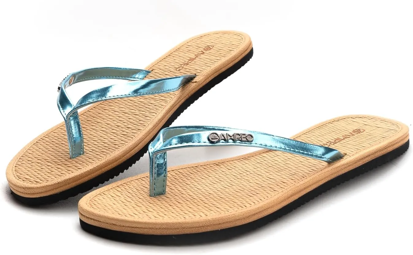 Ampeo Women's Flip Flops Comfortable Lightweight Summer Beach Quick-Dry Thong Flat Sandals