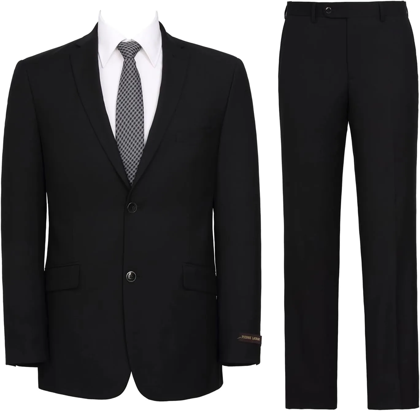 AMY ZHU Men's Slim Fit Suit 2 Piece Business Jacket Wedding Blazer & Dress Pants