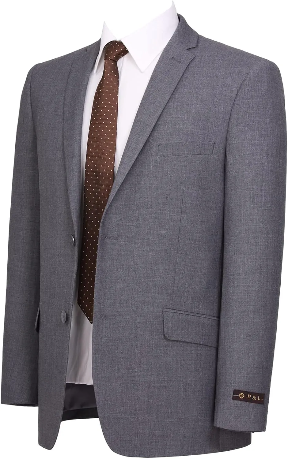 AMY ZHU Men's Slim Fit Suit 2 Piece Business Jacket Wedding Blazer & Dress Pants