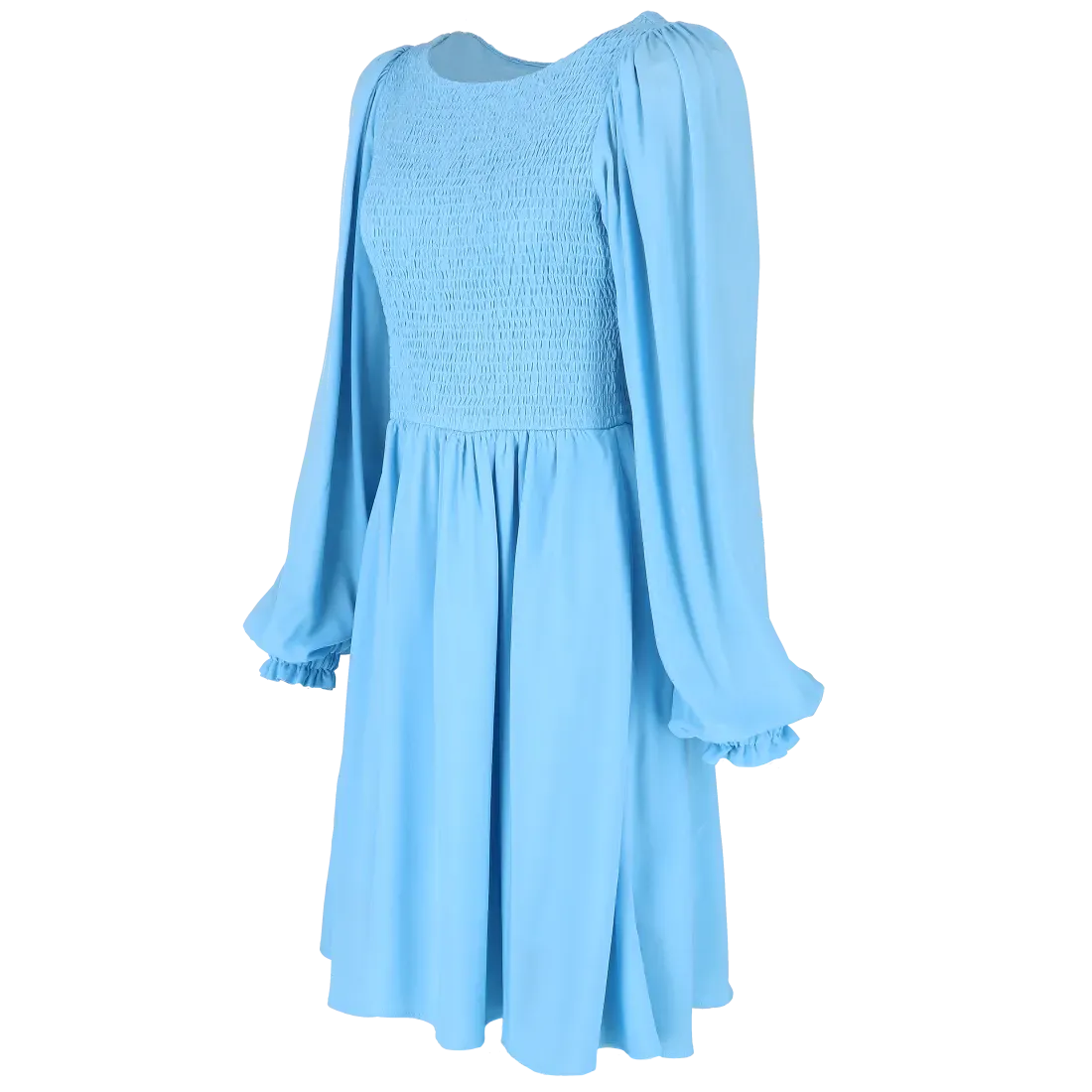 Anna Solid kjole - Airy Blue