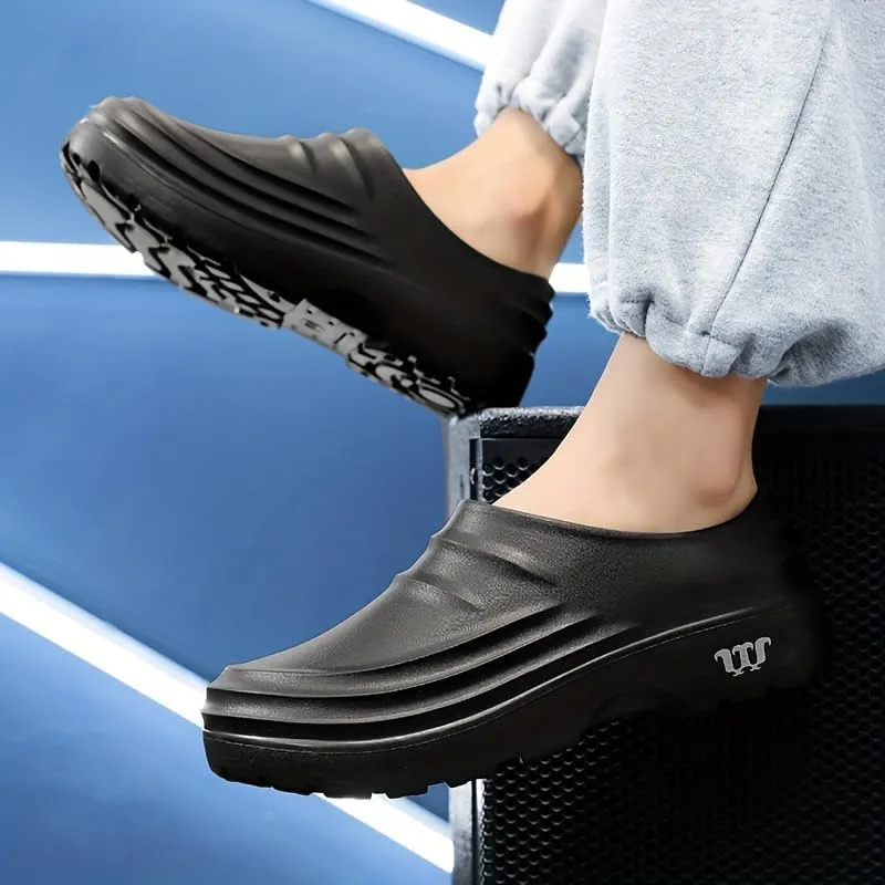Anti-Slip and Waterproof Kitchen Shoes for Men and Women - Comfortable and Easy-to-wear Work Shoes, Slip-on Beach Shoes