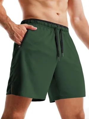 Aolesy Mens Workout Shorts 5"/7"/9" with Zip Pockets Quick Dry Lightweight Gym Athletic Shorts Linerless Running Shorts
