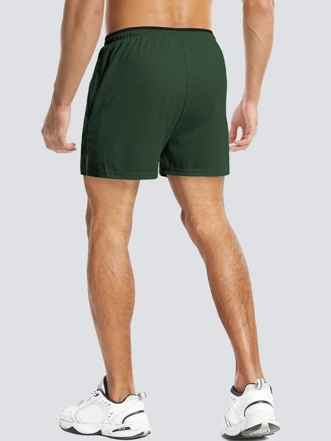 Aolesy Mens Workout Shorts 5"/7"/9" with Zip Pockets Quick Dry Lightweight Gym Athletic Shorts Linerless Running Shorts