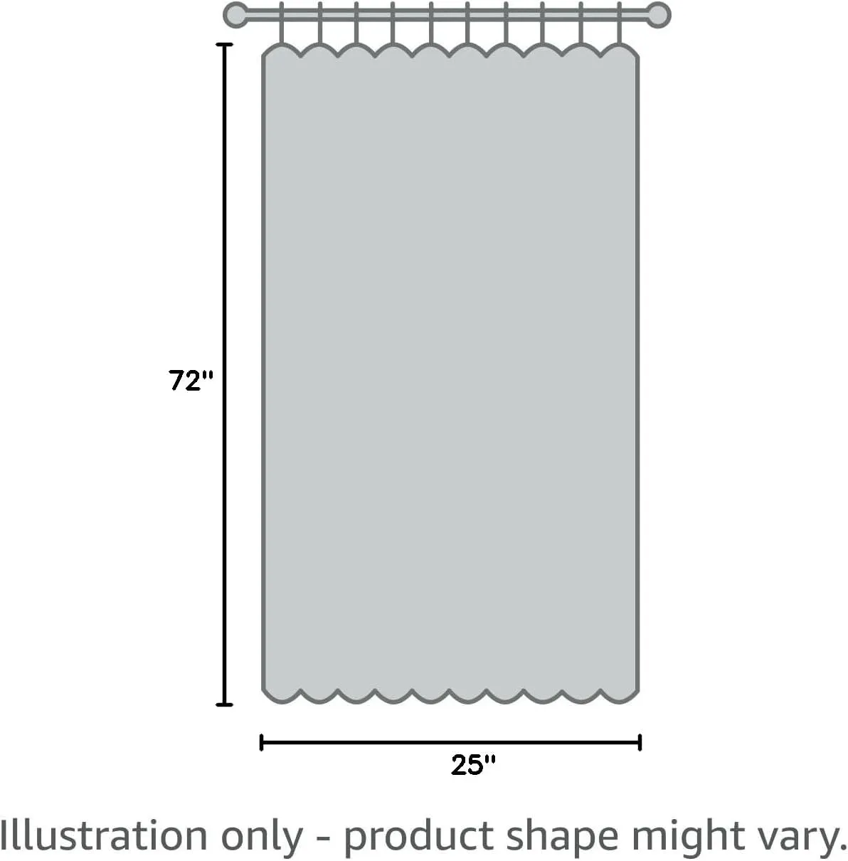 Aquazolax Patio Door Curtain Panel Elegant Transparent Sheer Curtain 25"x72" Voile Drapery for French Door Window with Rod Pocket - 1 Pair, Pure White