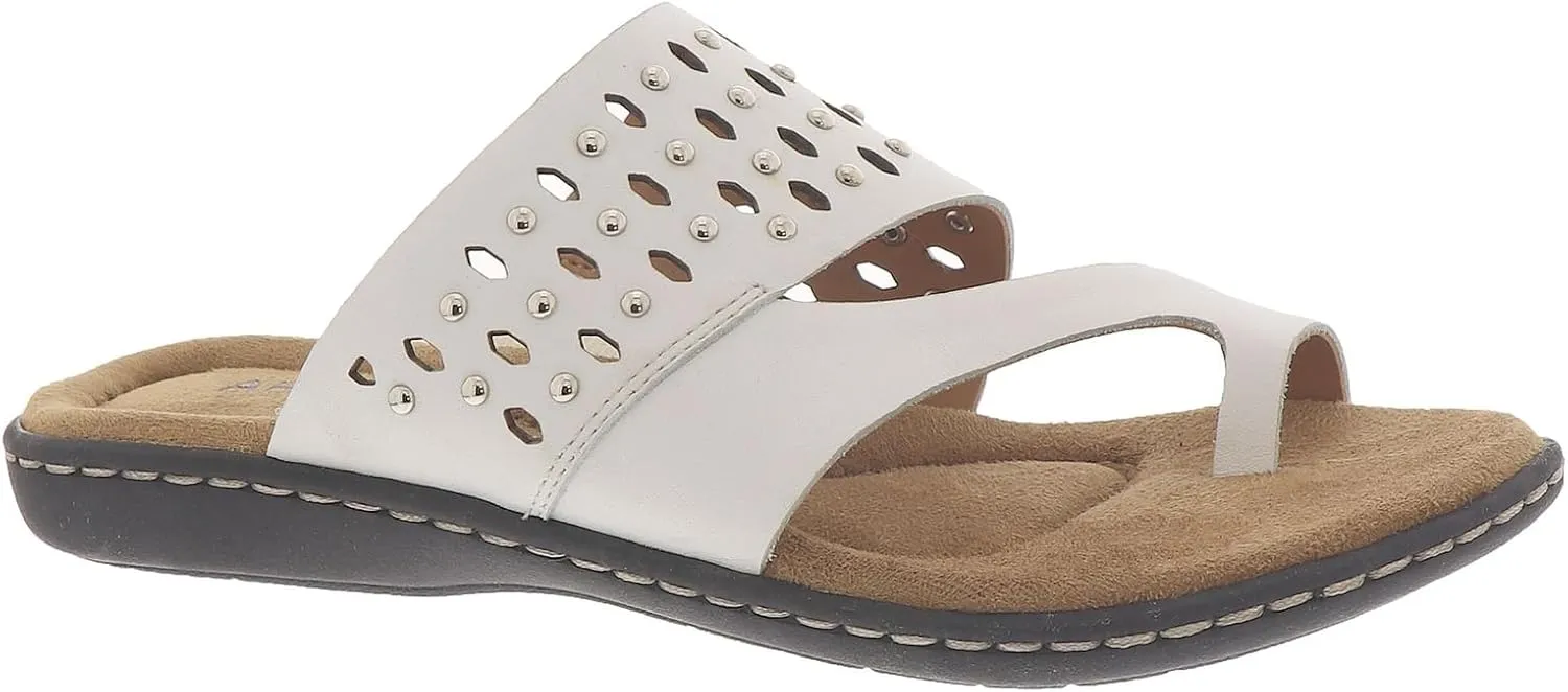 ARRAY Women's Catalina Leather Slip-On Sandal with Studs