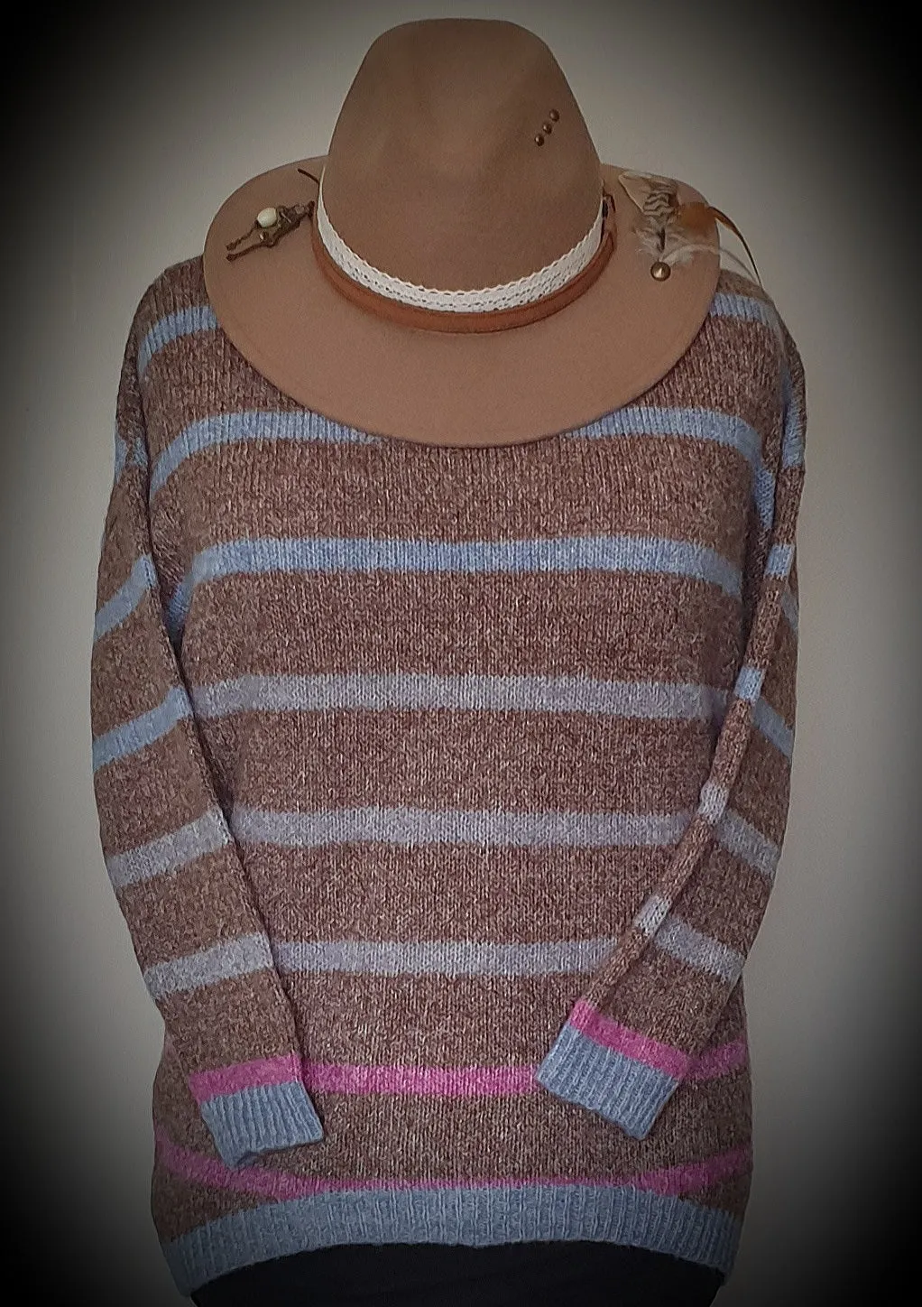 Aspen Stripe Knit Jumper Miracle Fashion