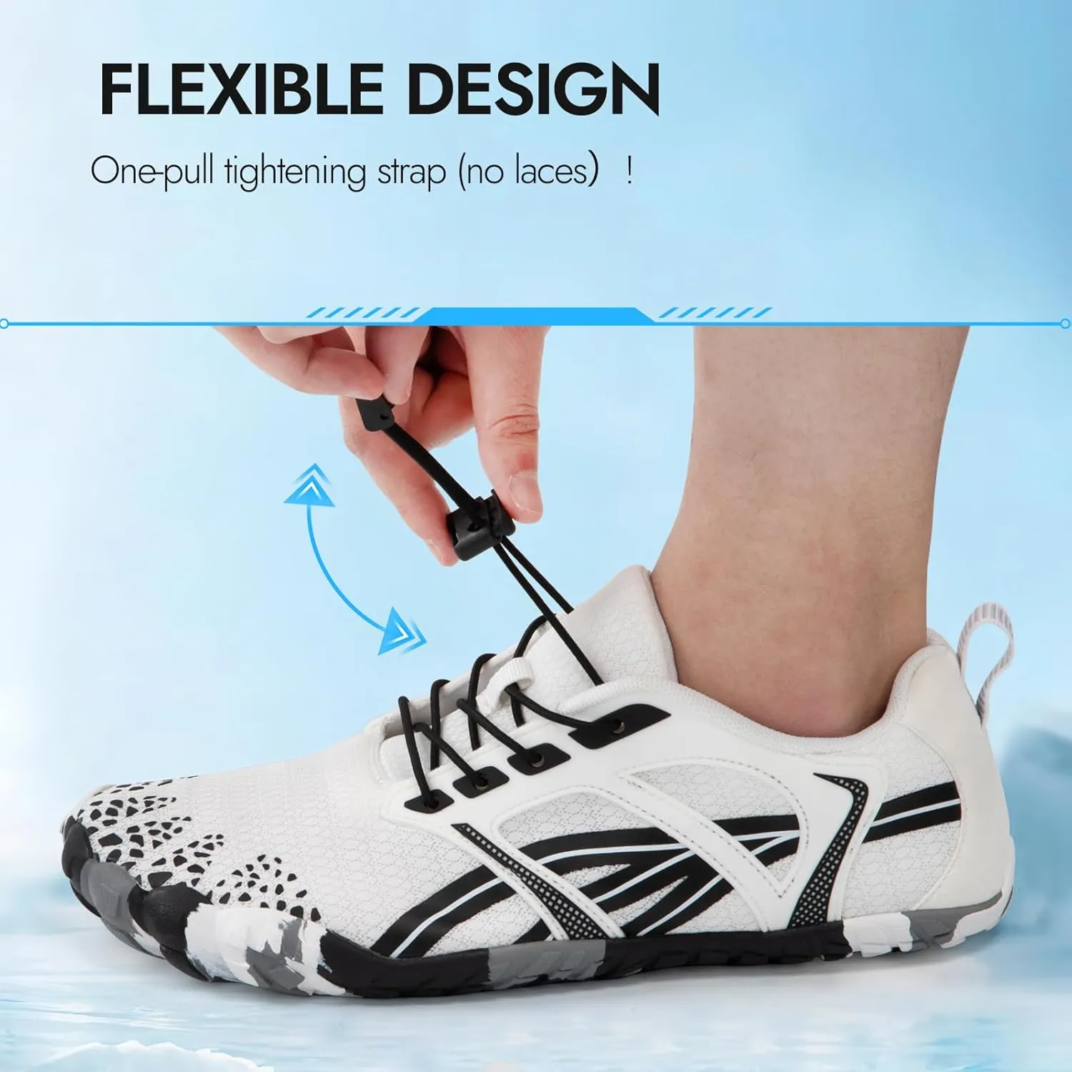 ATHMILE Water Shoes for Women Men Wide Toe Non-Slip Barefoot Aqua Beach Shoes Quick-Dry for Swimming Kayaking Lake Pool River Hiking Surfing Boating Fishing Diving Cruise Ship Essentials